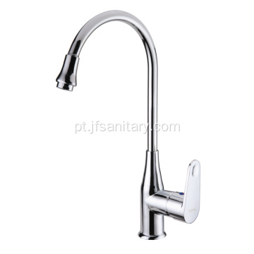 Faucet de cozinha de latão de pia projetado com giro